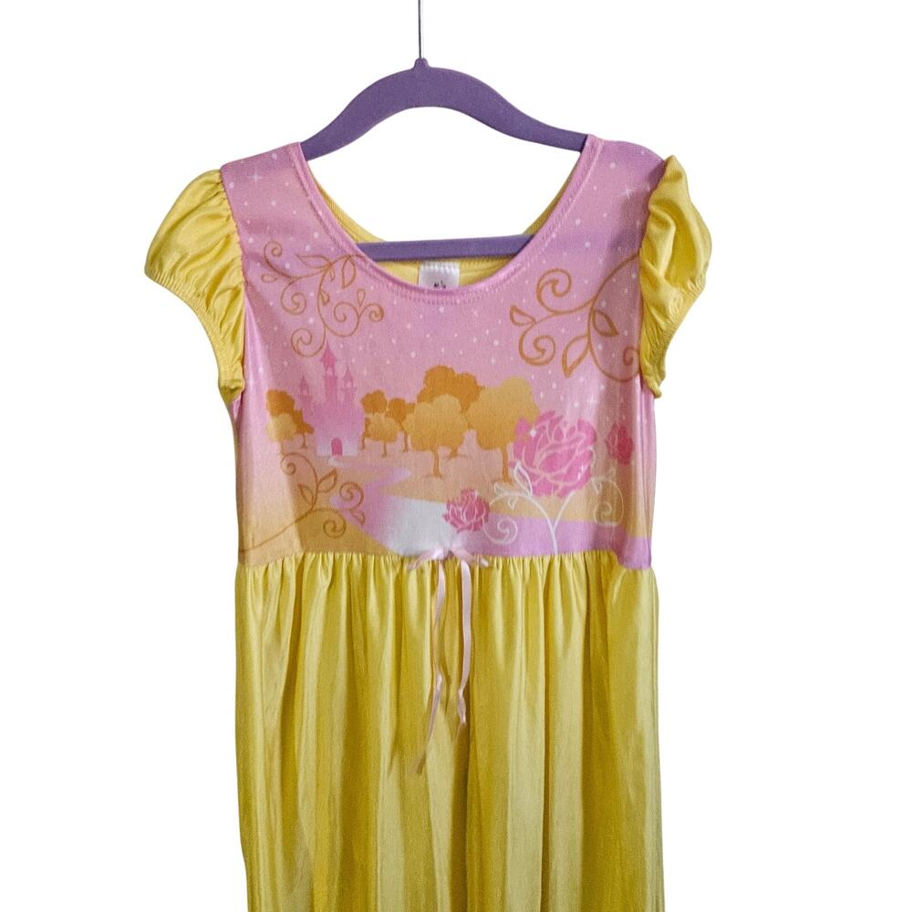 Little Adventures Girls Sz 6 Belle Nightgown Dress Yellow Beauty & Beast Costume - Picture 2 of 6